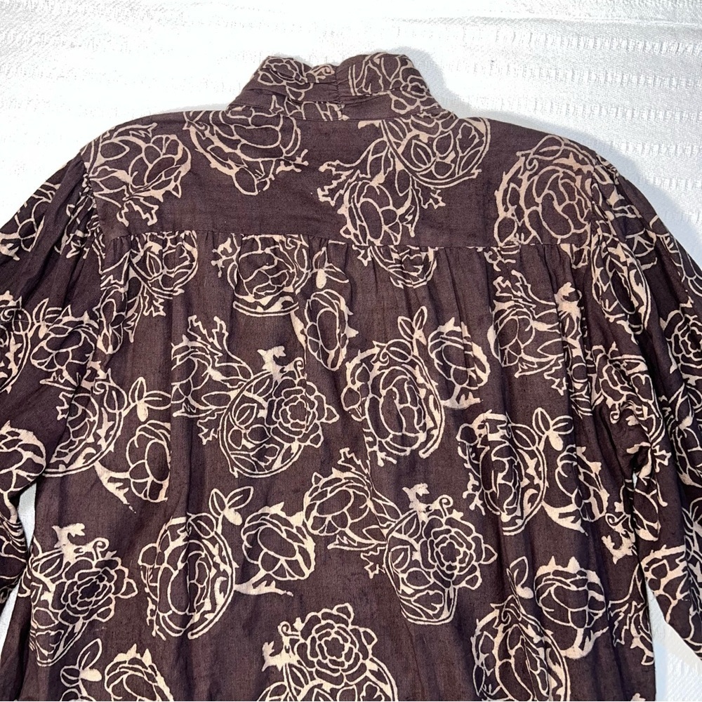 Umber & Ochre Womens Samira Tunic Dress Size Medium 100% Handwoven Cotton Boho - Picture 5 of 9
